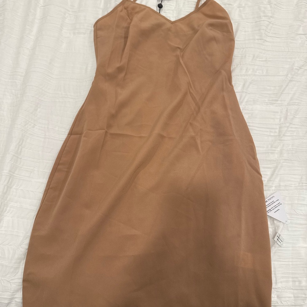NWT NADINE MERABI Nude Chemise/Slip